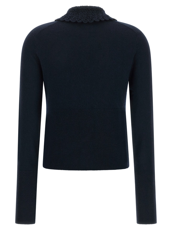 Chloé Blue Wool Cardigan