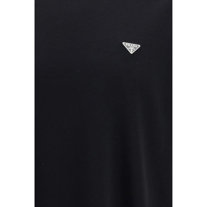 Prada Black Cotton T-Shirt