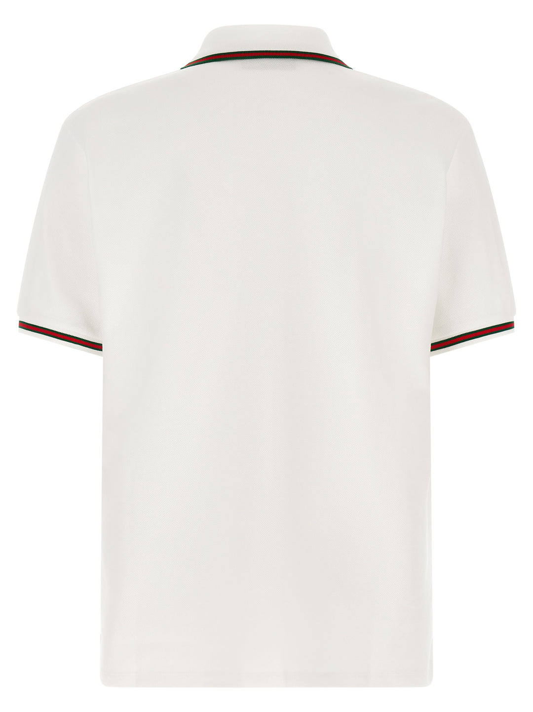 Gucci White Cotton Polo Shirt