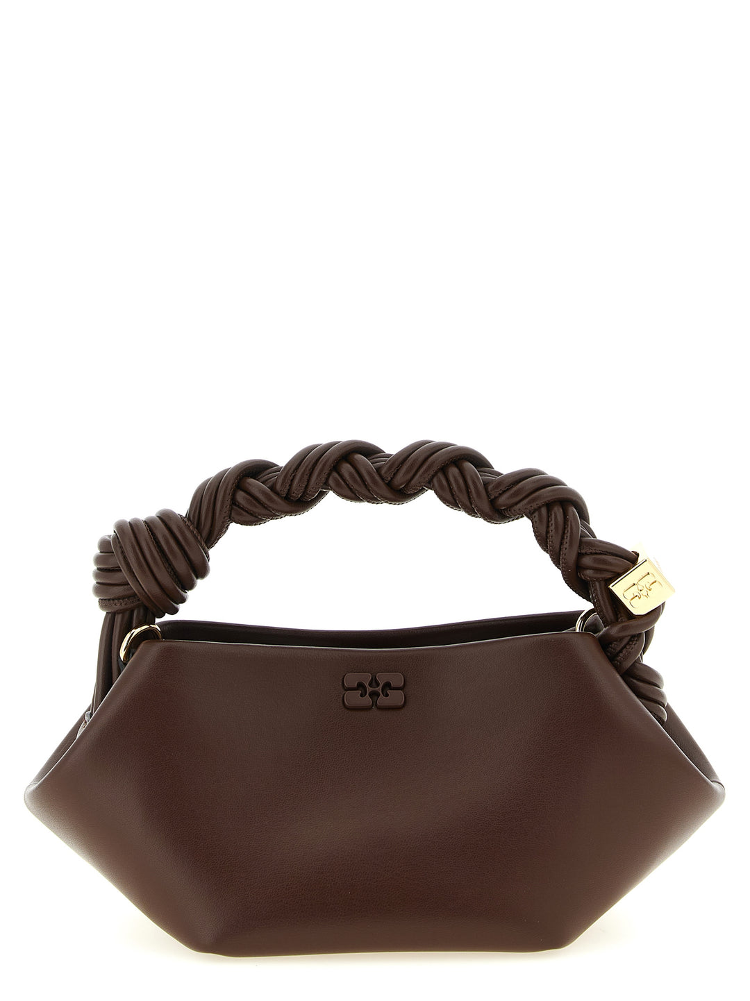 Ganni Brown Leather Handbag
