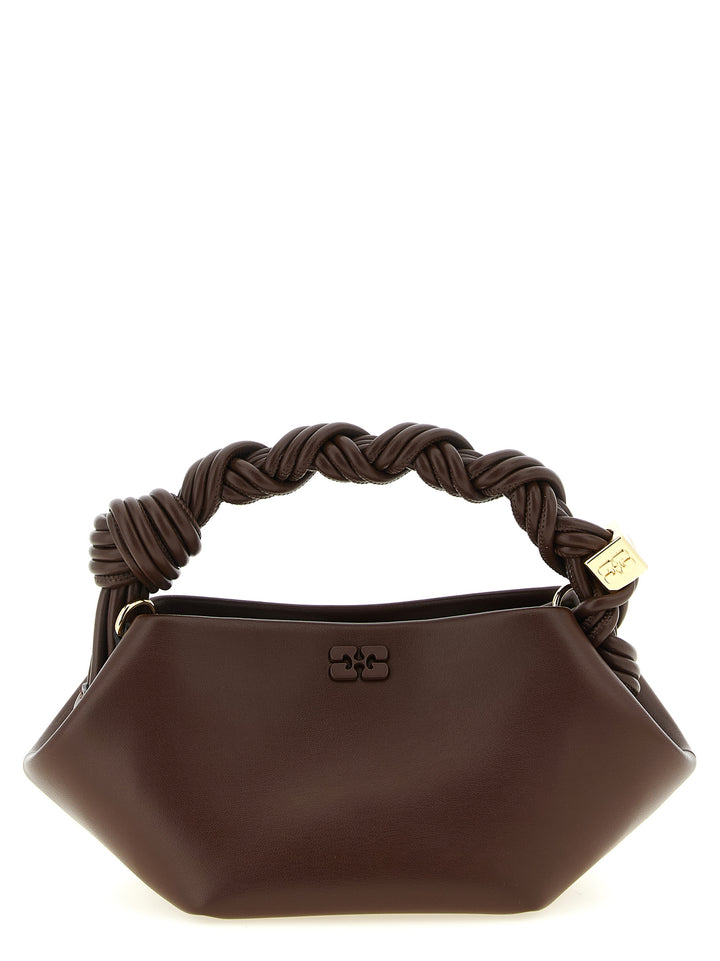 Ganni Brown Leather Handbag