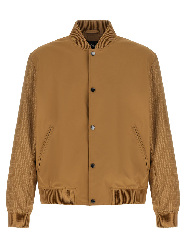 Hugo Boss Beige Polyester Bomber