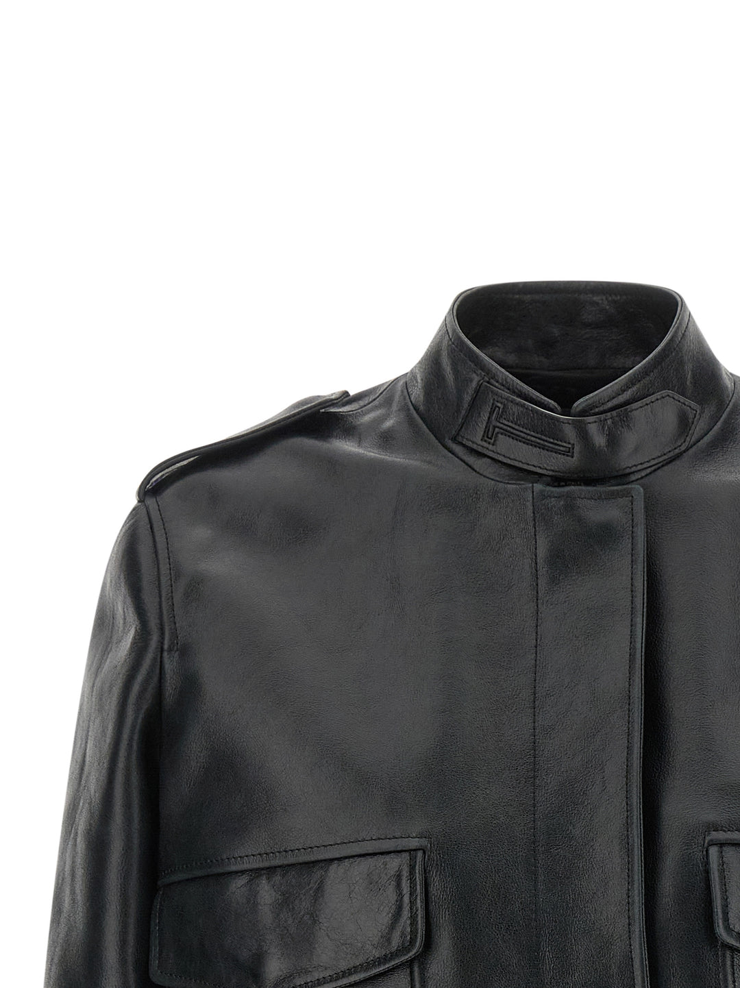 Tom Ford Black Lamb Leather Leather Jacket