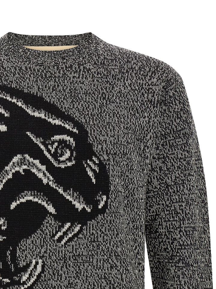 Valentino Garavani Bicolor Virgin Wool Cardigan