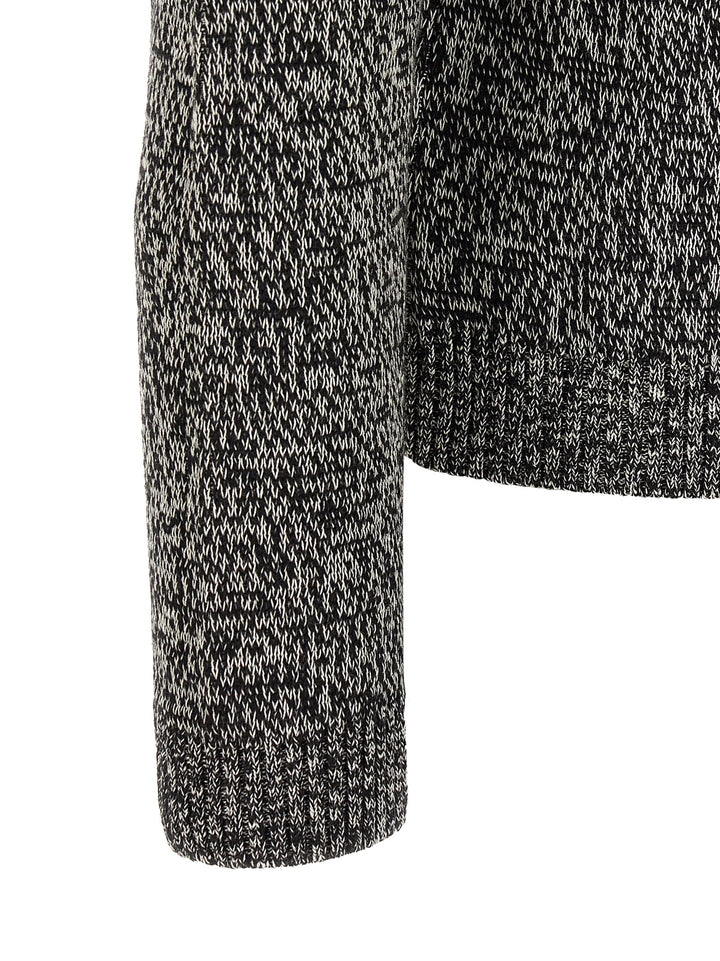 Valentino Garavani Bicolor Virgin Wool Cardigan