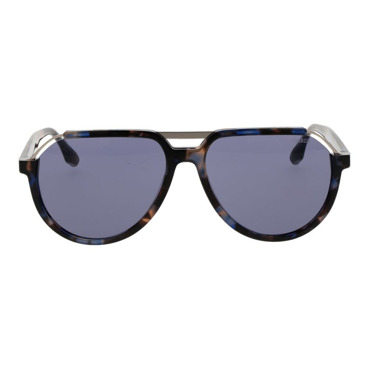 Trussardi Brown Acetate &amp; Stainless Steel Sunglasses
