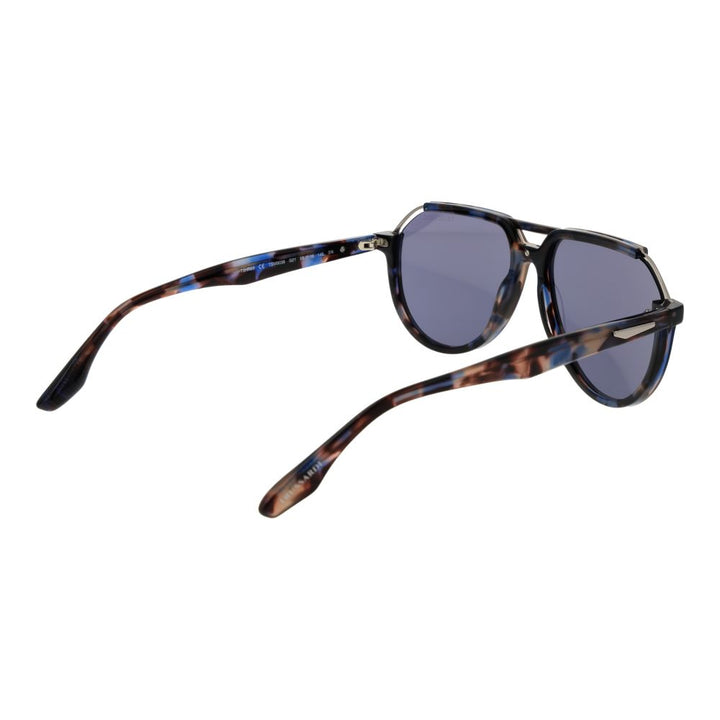 Trussardi Brown Acetate &amp; Stainless Steel Sunglasses