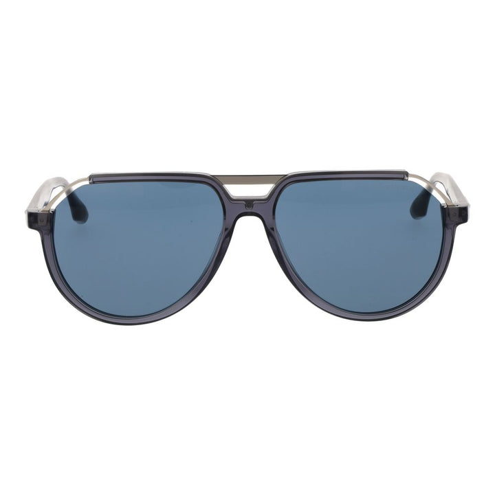 Trussardi Gray Acetate &amp; Stainless Steel Sunglasses