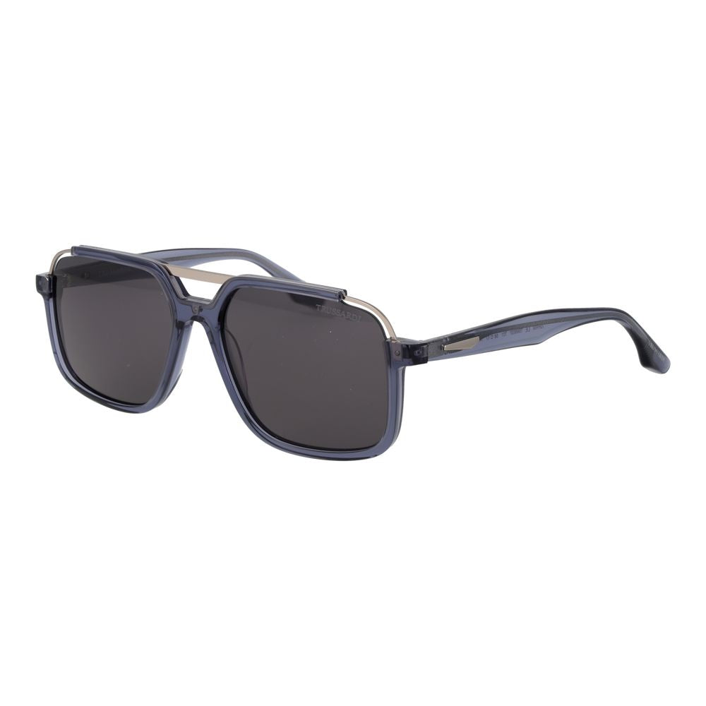 Trussardi Blue Acetate &amp; Stainless Steel Sunglasses