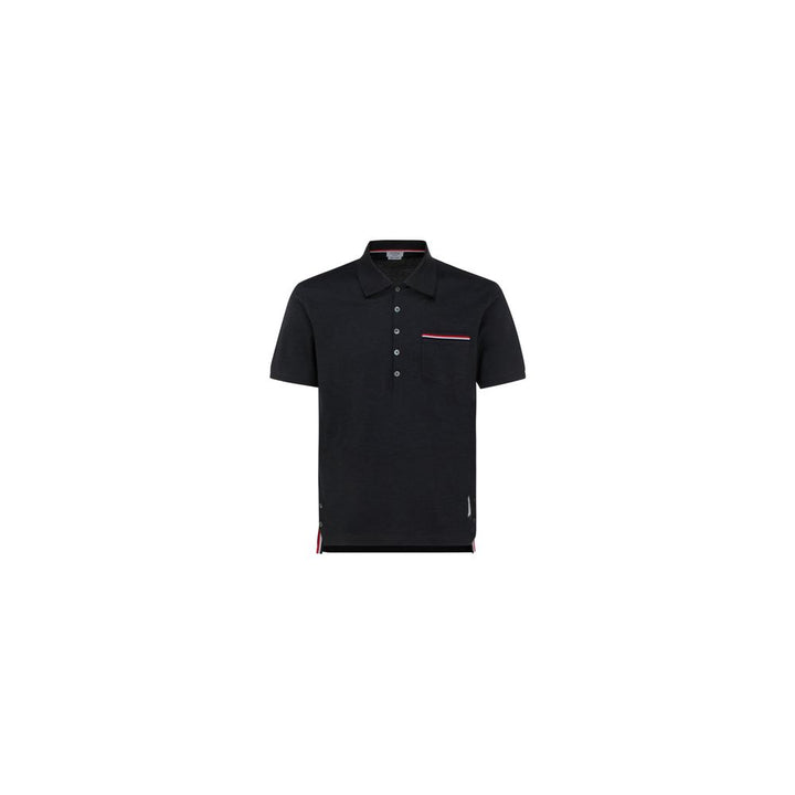 Thom Browne Gray Cotton Polo Shirt