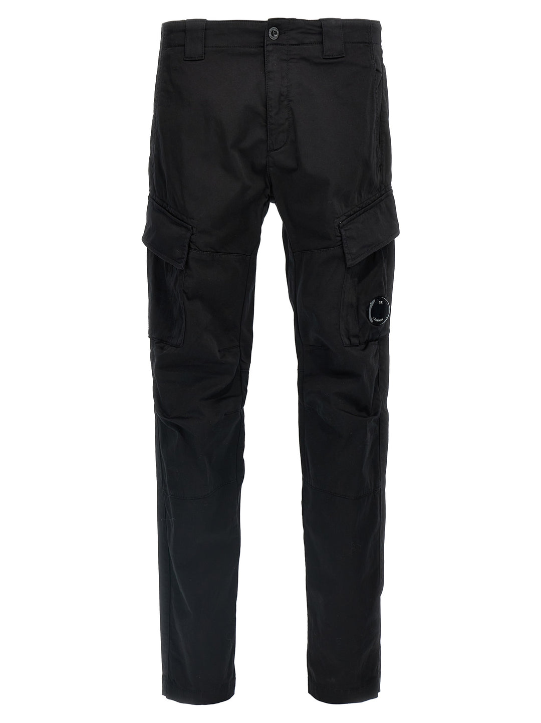 C.P. Company Black Cotton Cargo Pants