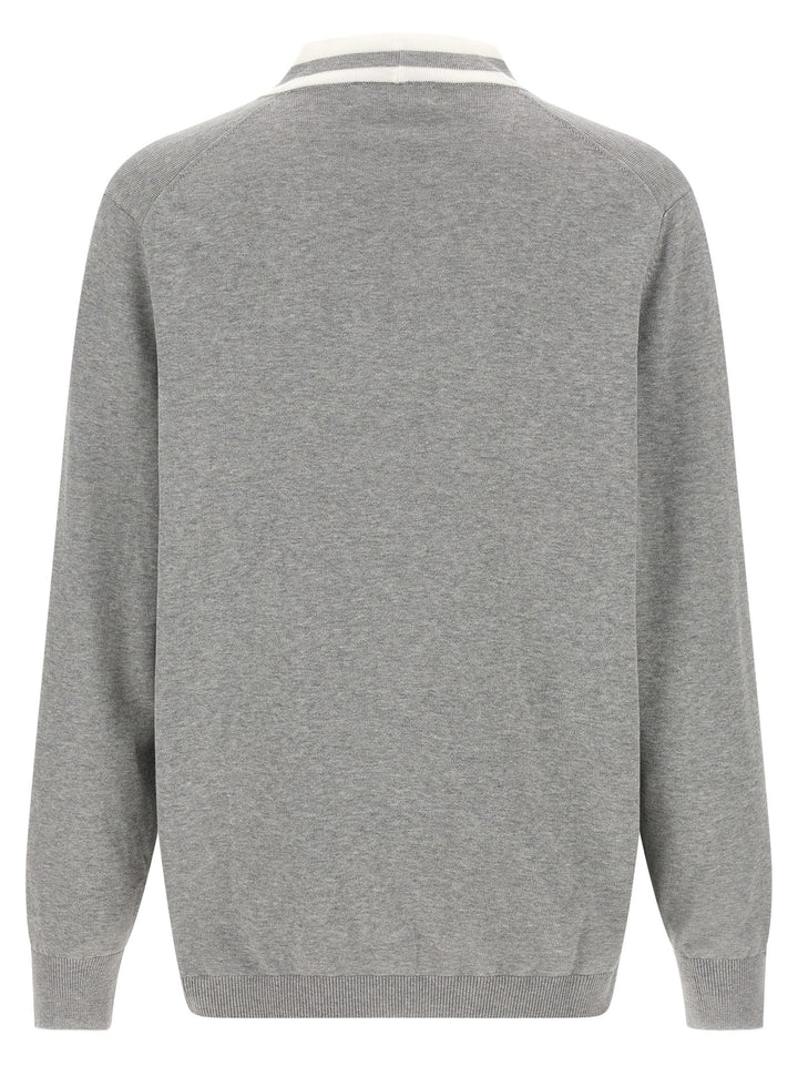 Brunello Cucinelli Gray Cotton Cardigan
