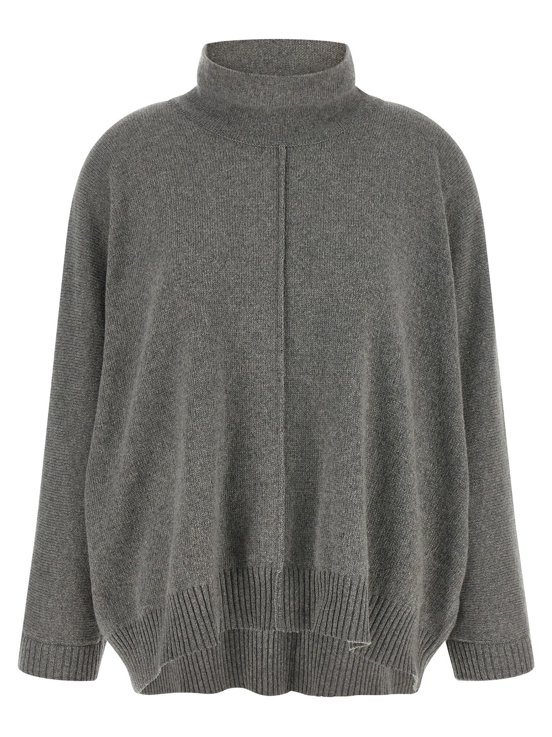 Alberta Ferretti Gray Cashmere Cardigan