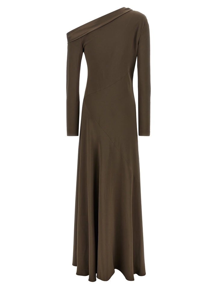 Alberta Ferretti Brown Viscose Long Dress
