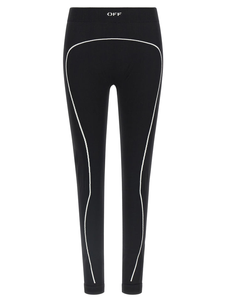 Off-White Black Polyamide Leggings
