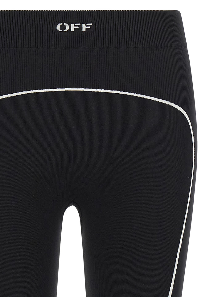 Off-White Black Polyamide Leggings