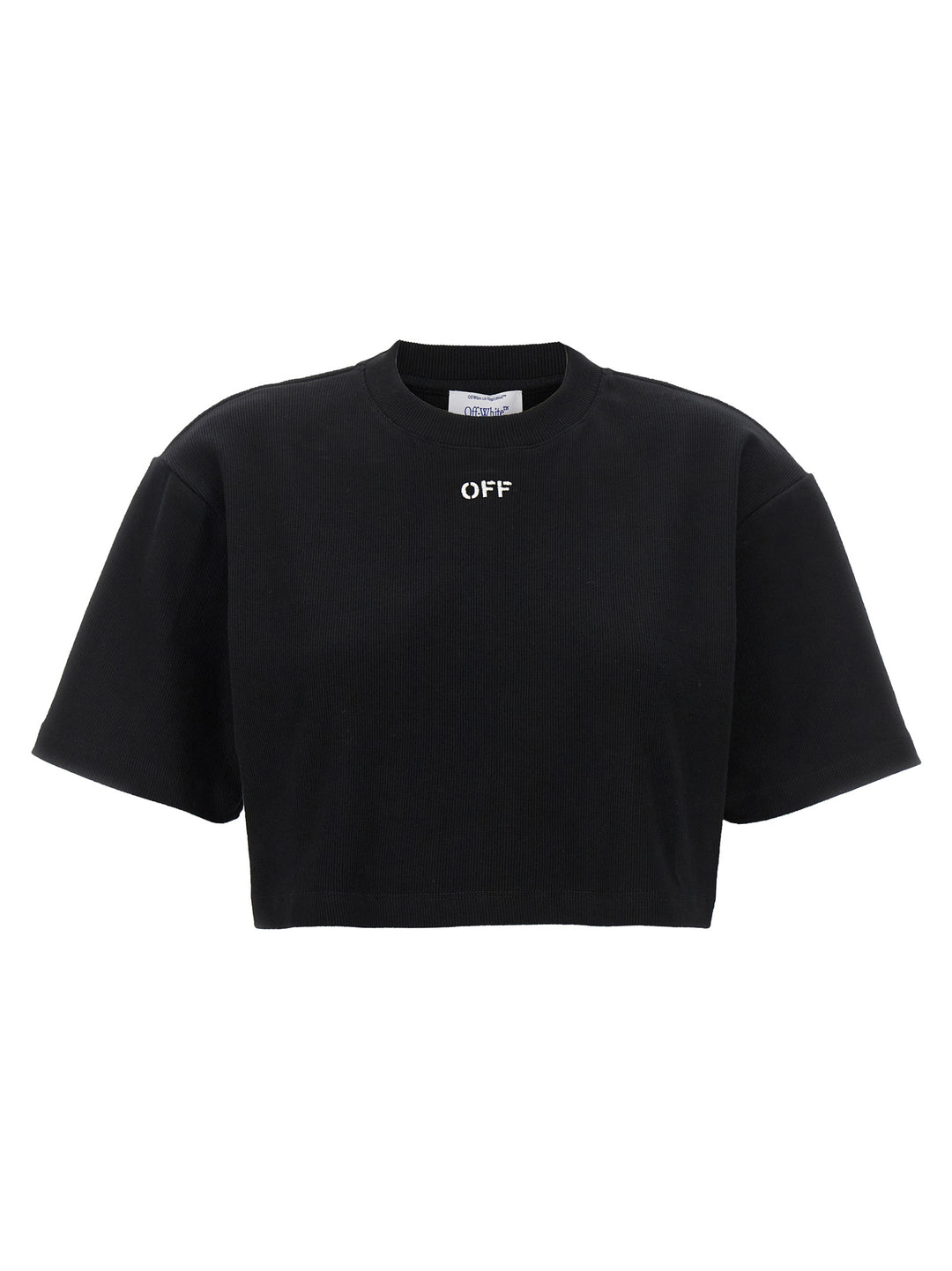Off-White Black Cotton T-Shirt