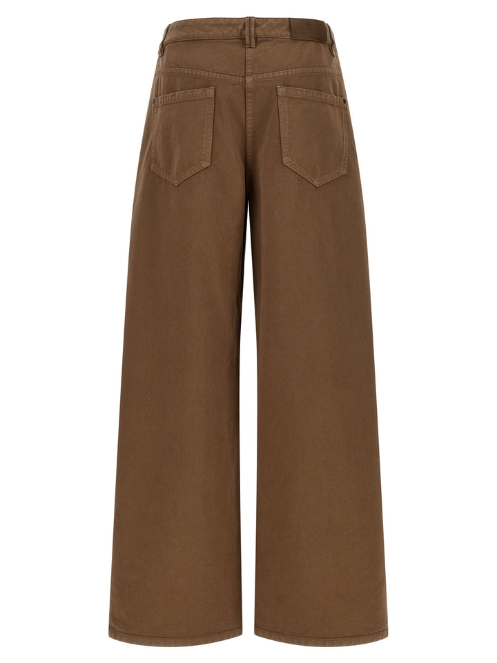 Brunello Cucinelli Brown Cotton Casual Pants