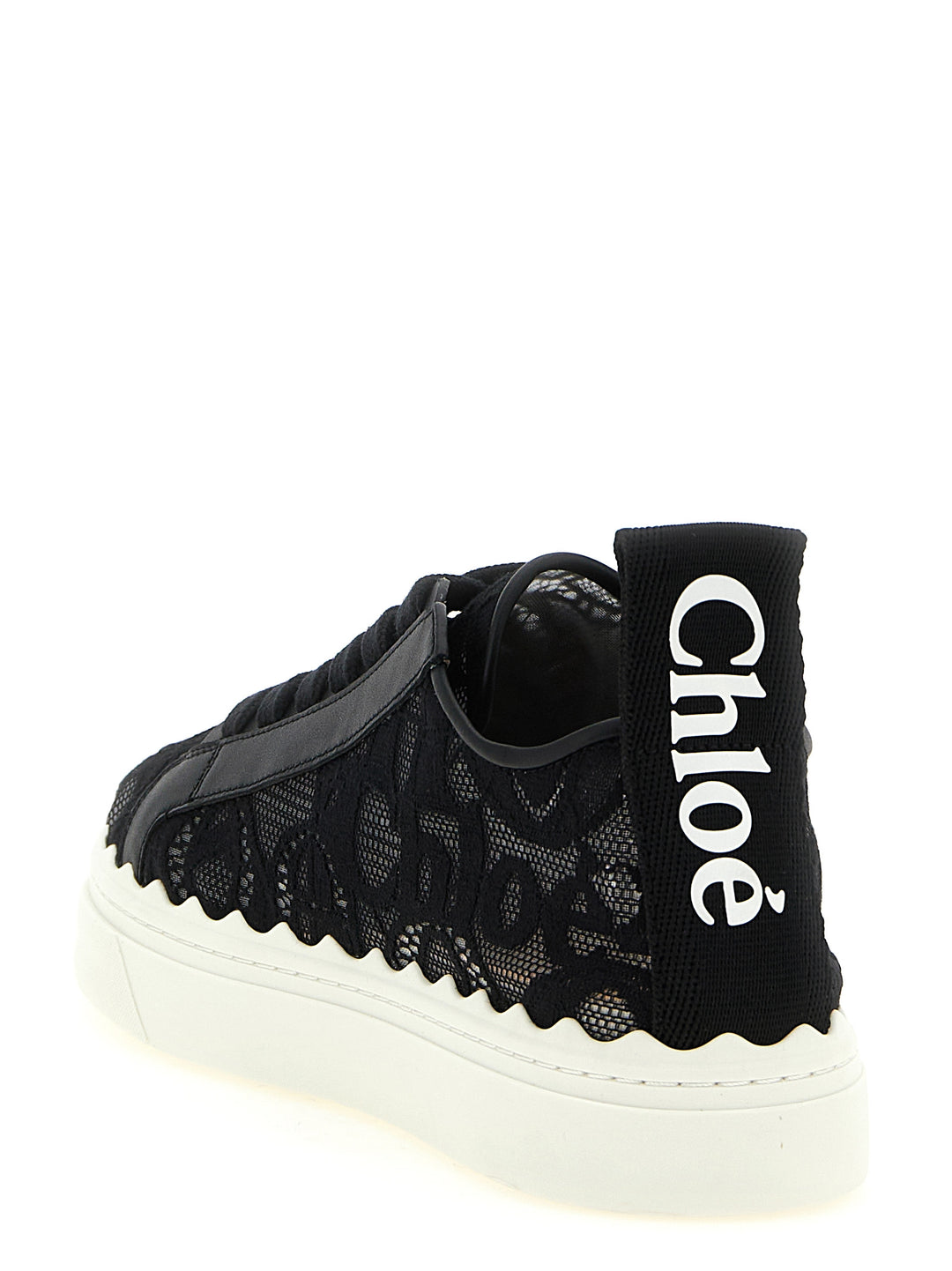 Chloé Black Polyamide Low Top Sneakers