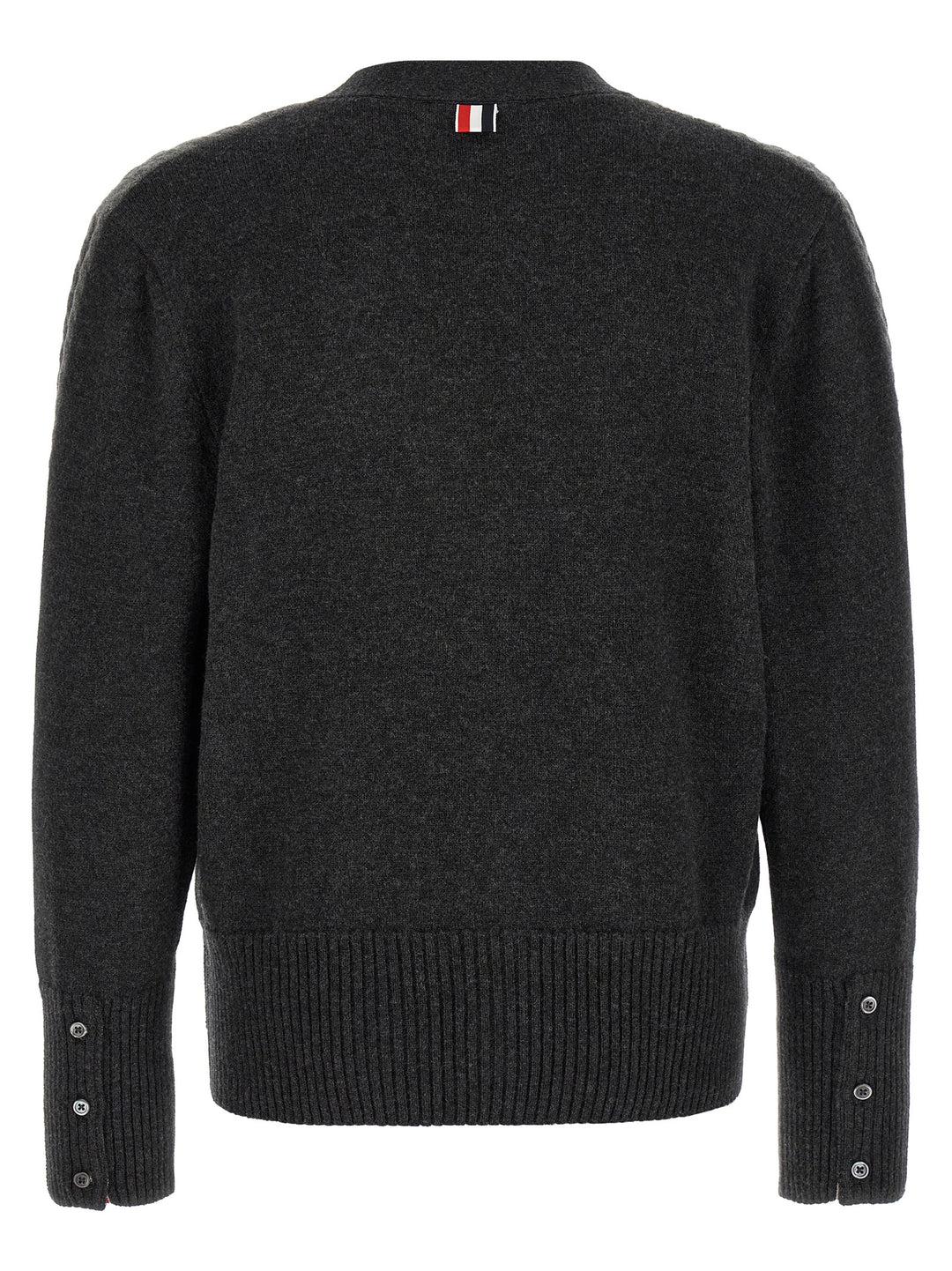 Thom Browne Gray Virgin Wool Cardigan