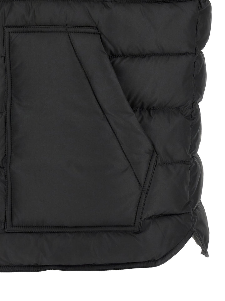 Dolce &amp; Gabbana Black Polyester Sleeveless Jacket