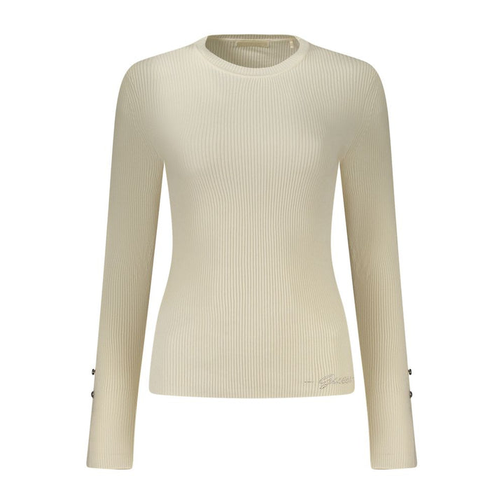Guess Jeans Bianco Viscose Women Sweater