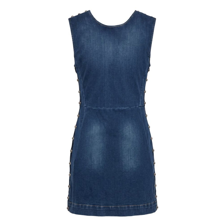 Trussardi Jeans Blue Cotton Women Dress