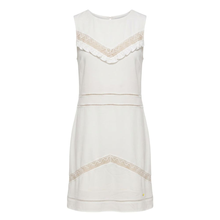 Trussardi Jeans White Polyester Women Dress