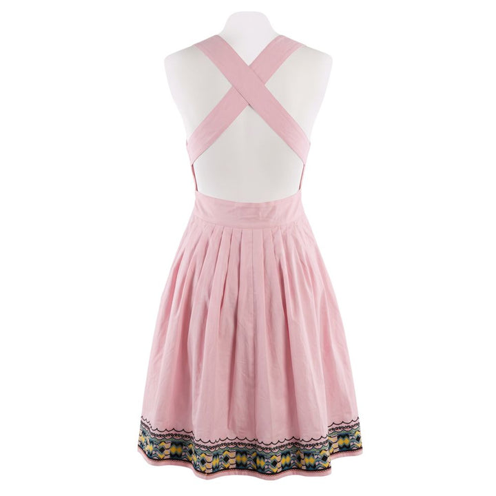 Trussardi Jeans Pink Cotton Women Dress