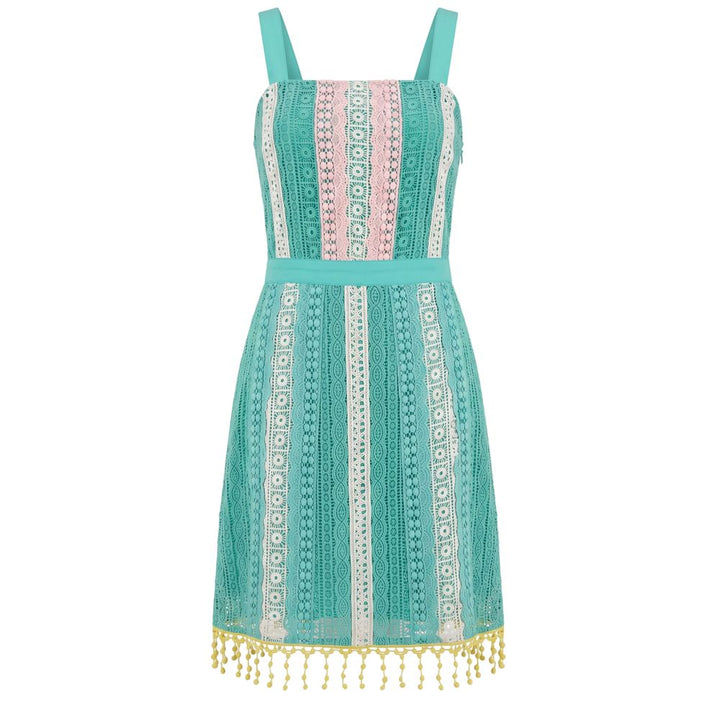 Trussardi Jeans Green Cotton Women Dress