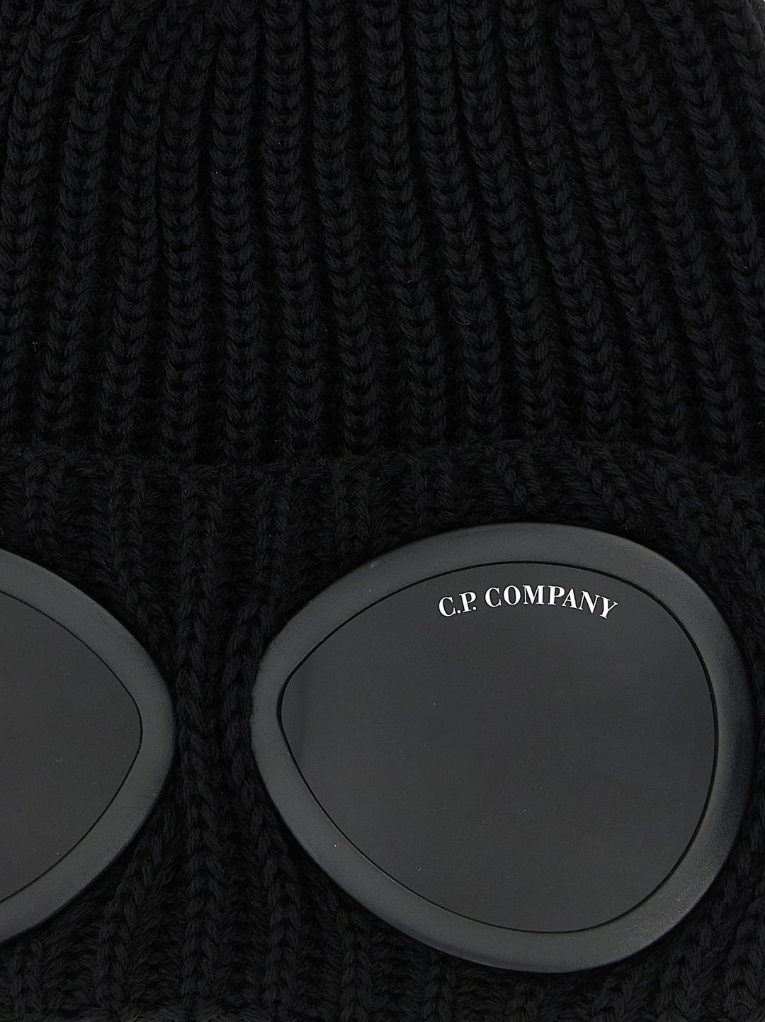 C.P. Company Black Wool Beanie