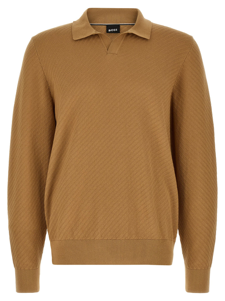 Hugo Boss Brown Cotton Polo Shirt