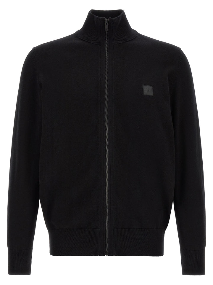 Hugo Boss Black Cotton Cardigan