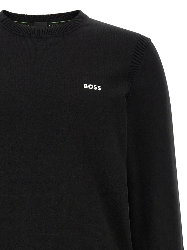 Hugo Boss Black Cotton Cardigan