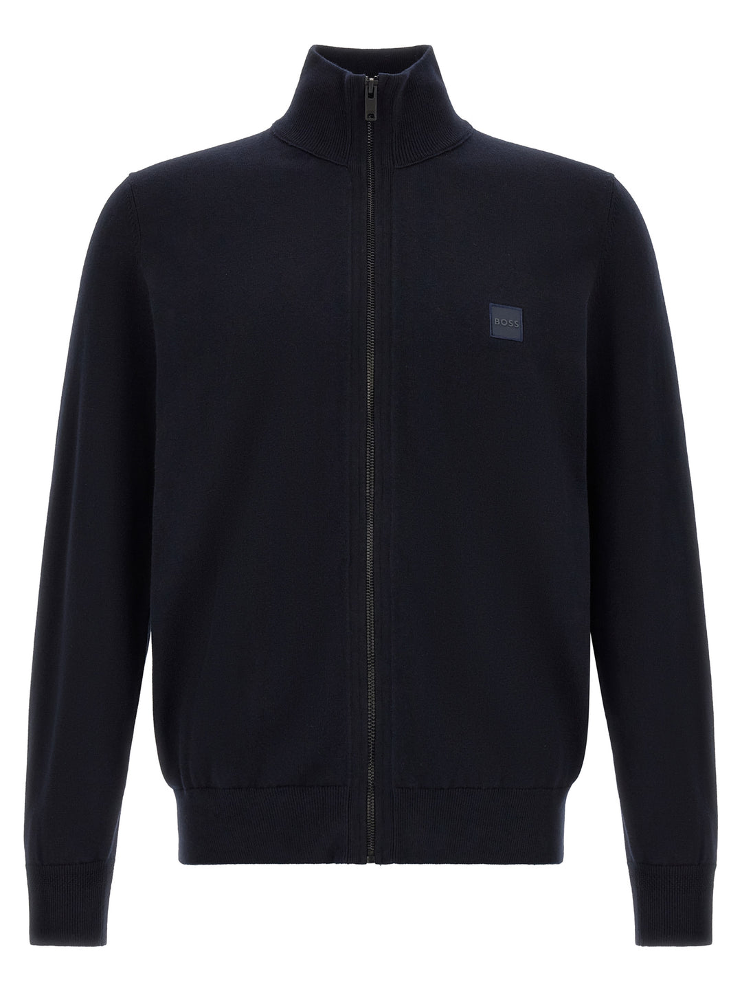 Hugo Boss Blue Cotton Cardigan