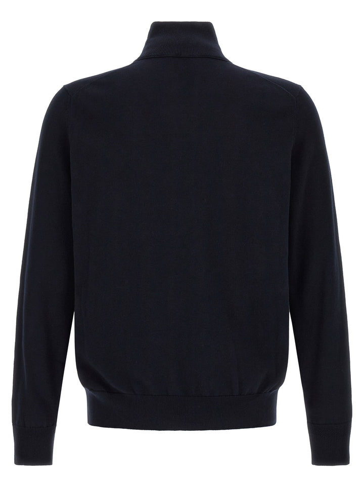 Hugo Boss Blue Cotton Cardigan