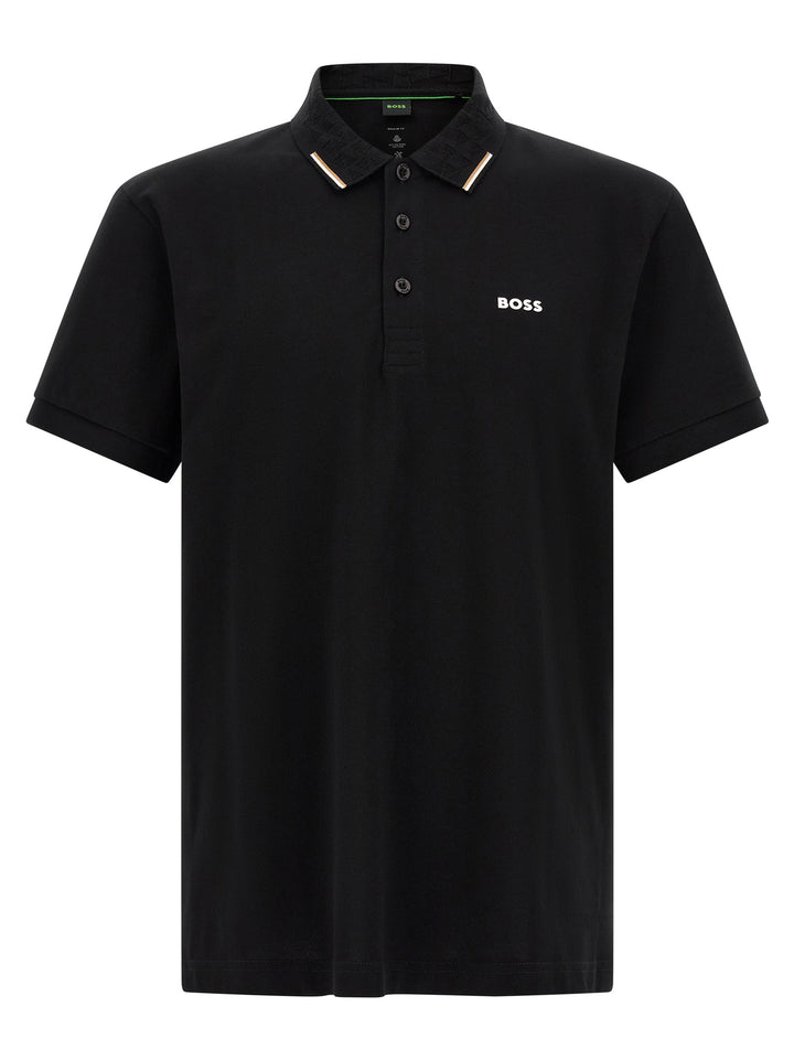 Hugo Boss Black Cotton Polo Shirt