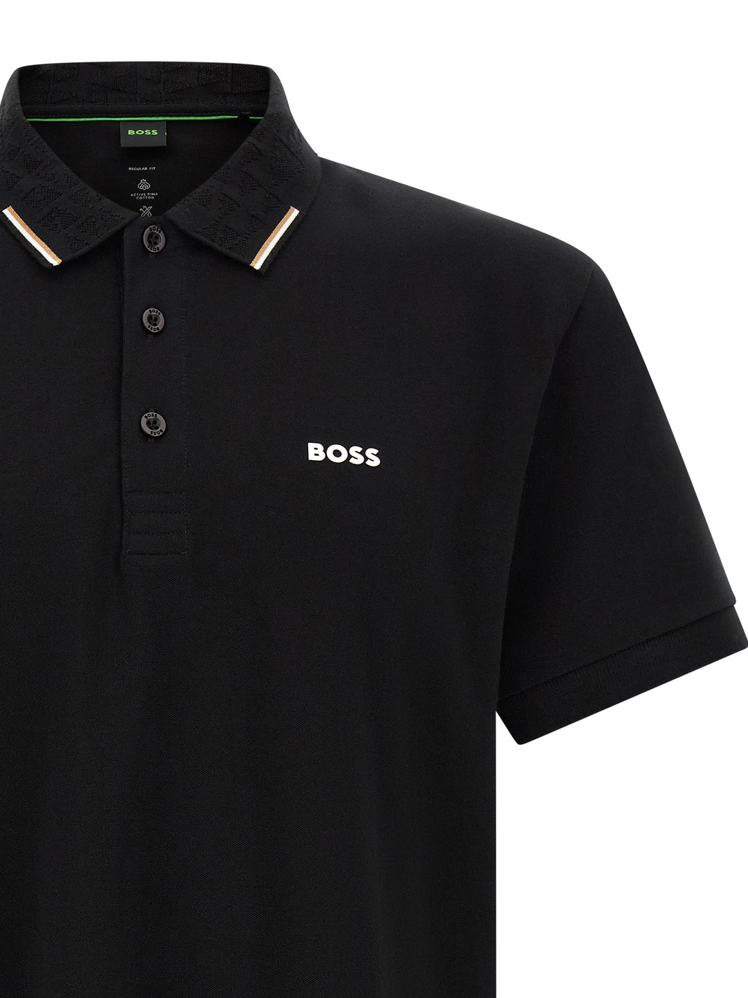 Hugo Boss Black Cotton Polo Shirt
