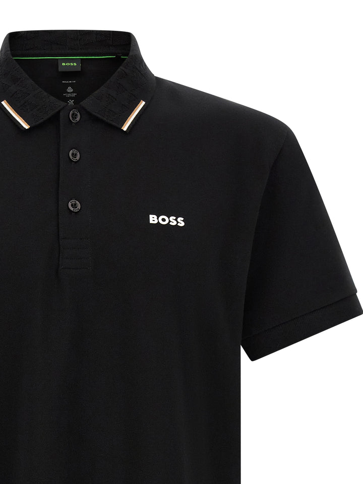 Hugo Boss Black Cotton Polo Shirt