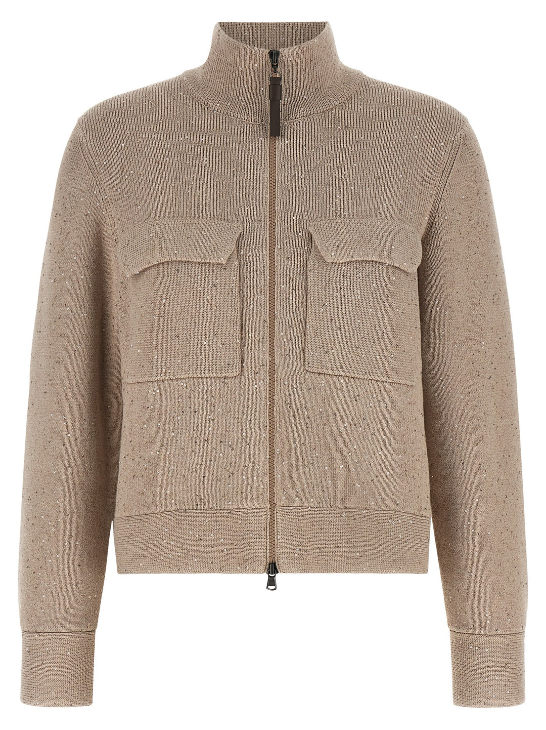 Brunello Cucinelli Beige Cotton Cardigan