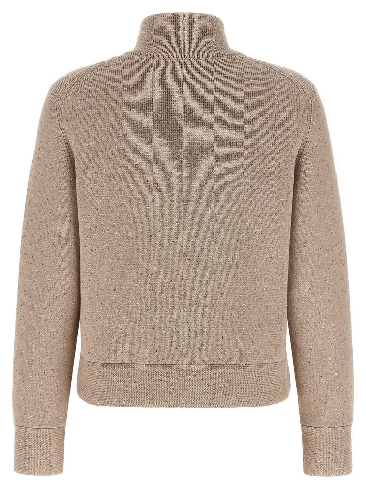 Brunello Cucinelli Beige Cotton Cardigan