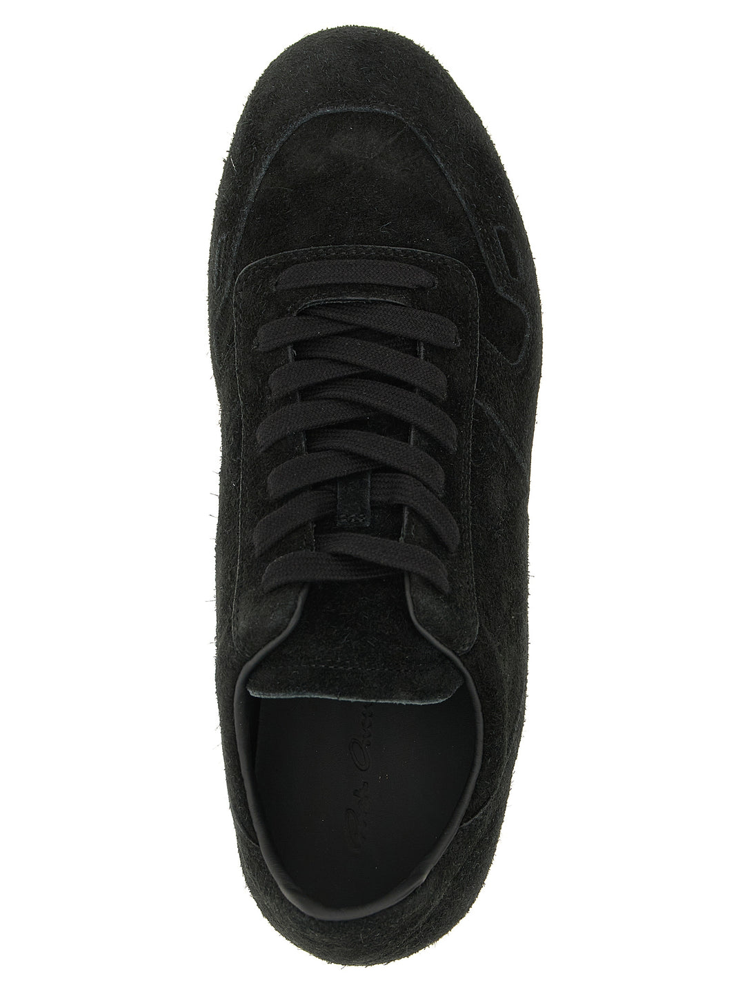 Rick Owens Bicolor Calfskin Low Top Sneakers