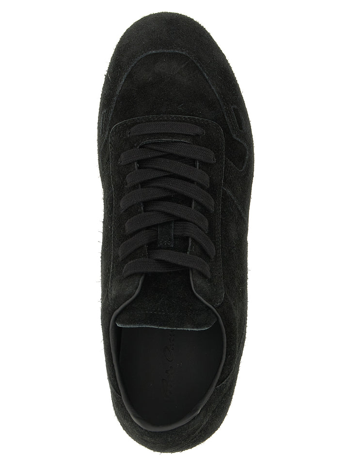 Rick Owens Bicolor Calfskin Low Top Sneakers