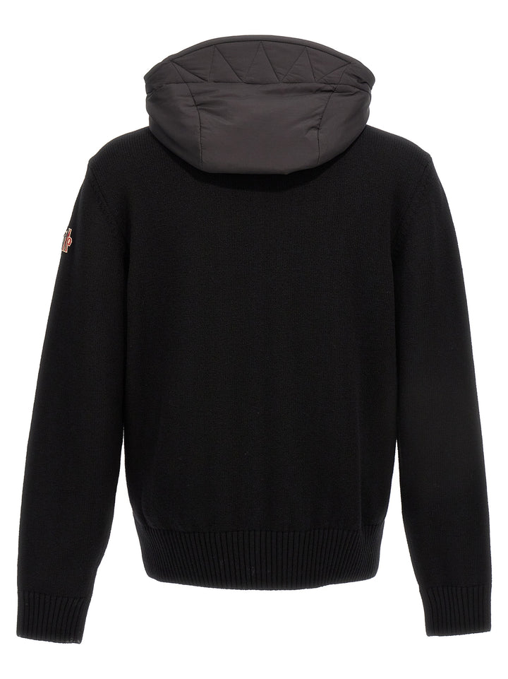 Moncler Grenoble Black Polyamide Cardigan