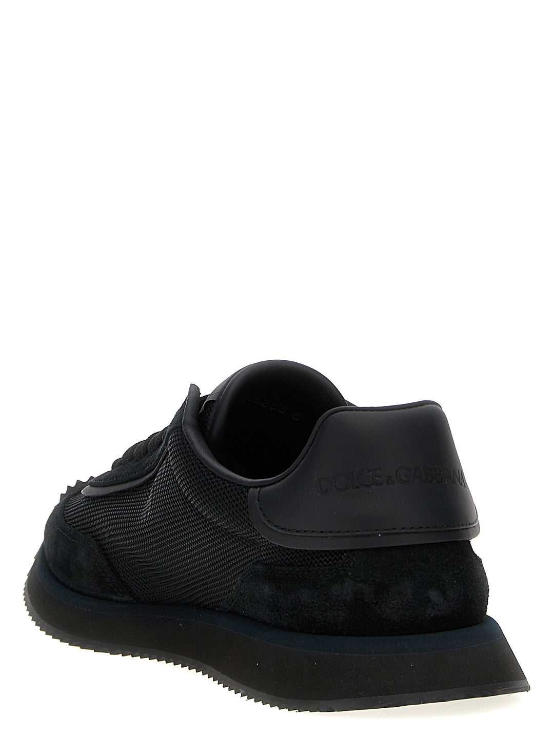Dolce &amp; Gabbana Black Calfskin Athletic Sneakers