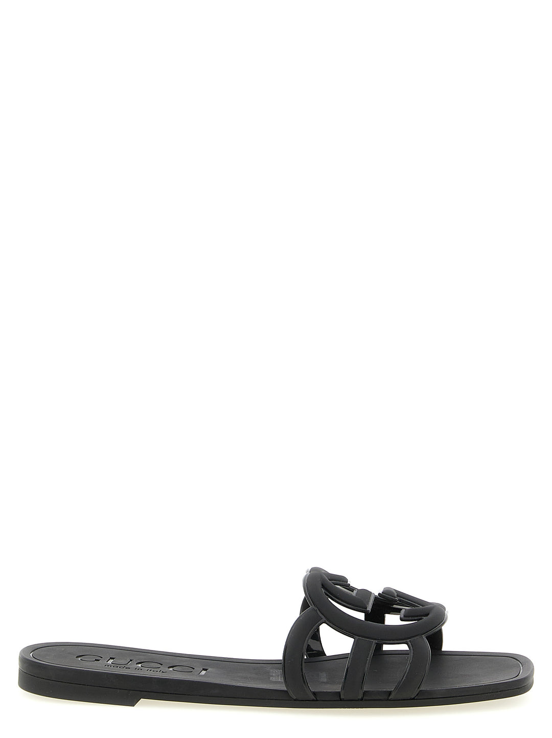 Gucci Black Rubber Slides