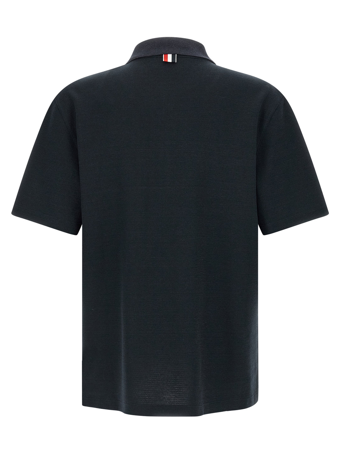 Thom Browne Blue Cotton Polo Shirt