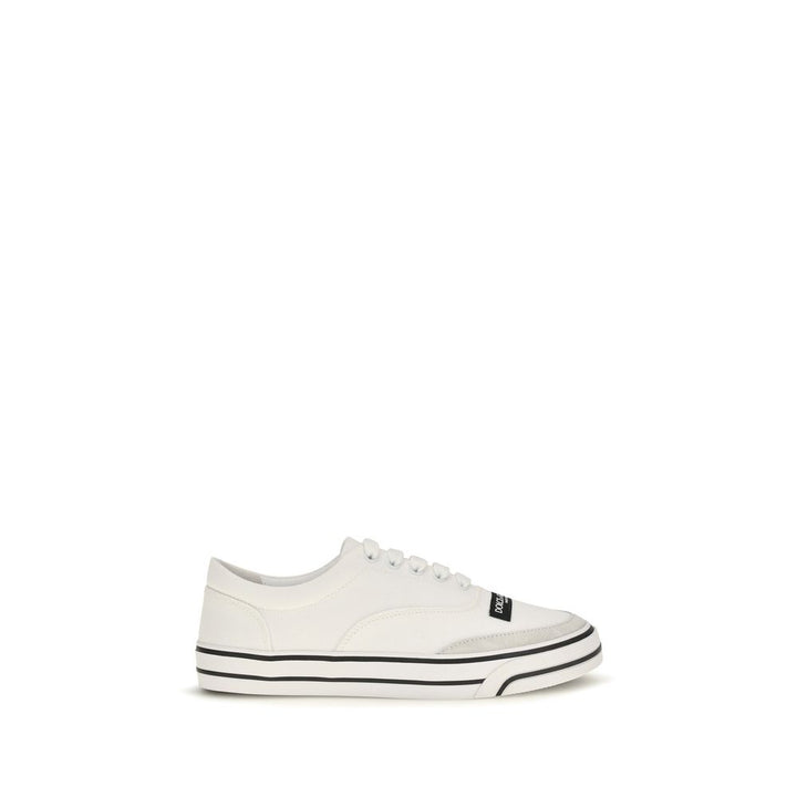 Dolce &amp; Gabbana White Cotton Low Top Sneakers