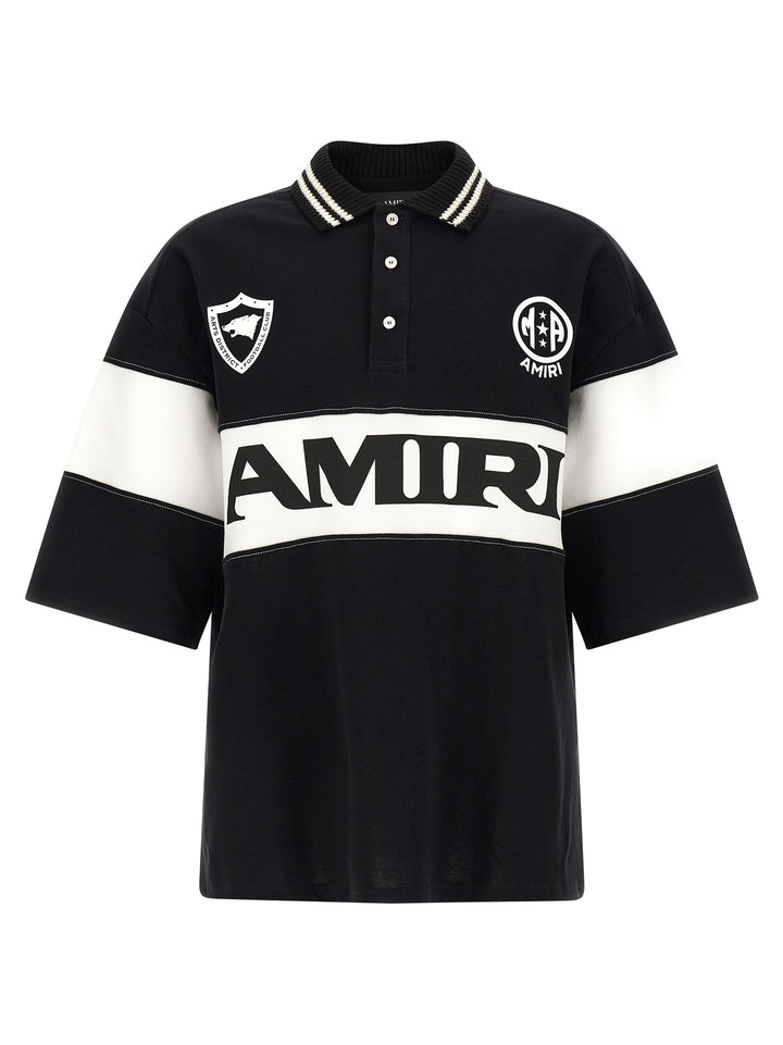 Amiri Bicolor Cotton Polo Shirt