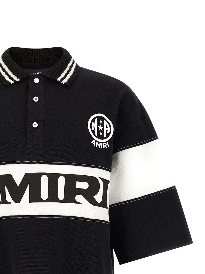 Amiri Bicolor Cotton Polo Shirt